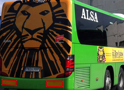 Publicidad exterior autobuses - Trasera Integral